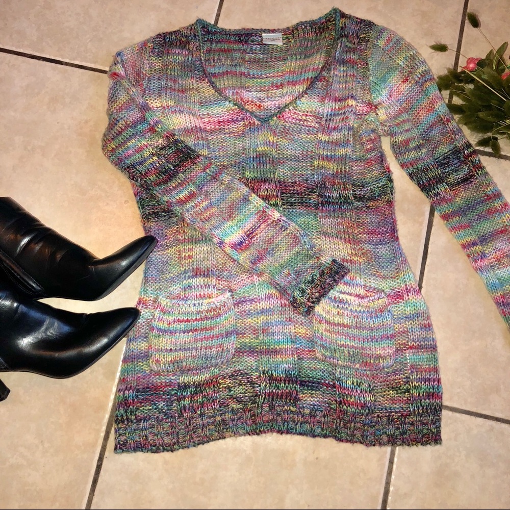 SALE 3/$25 Inked & Faded Knit Tunic